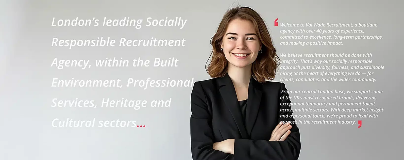 Woman Smiling with Folded Arms in Office Administration